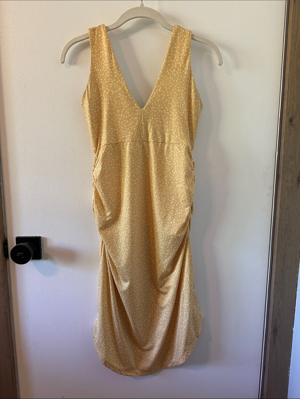 Prana Sleeveless V-Neck Yellow Summer Dress